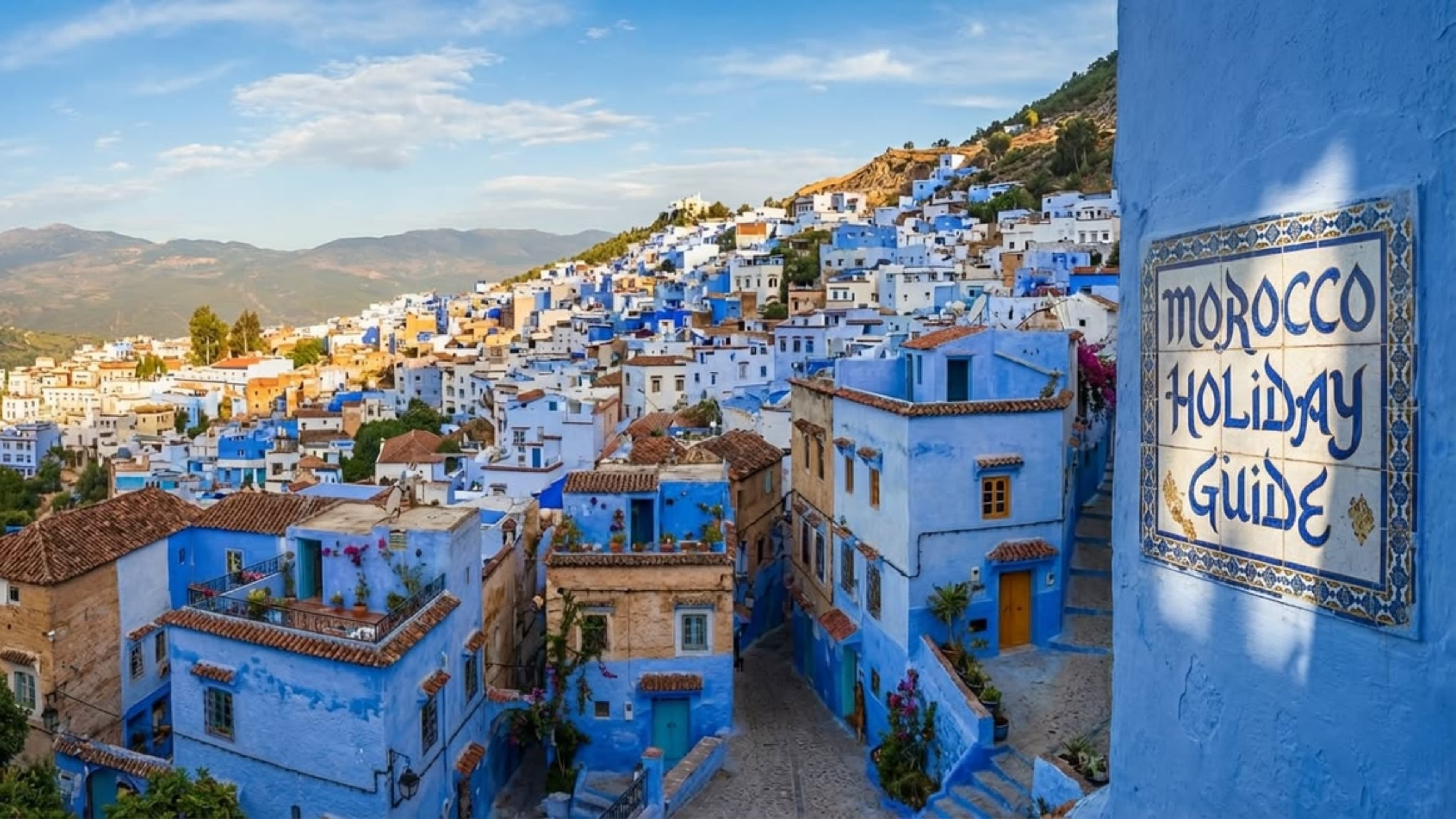 Calles azules de Chefchaouen, Marruecos